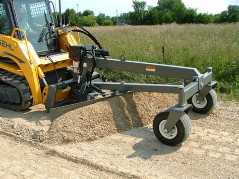 diy skid steer grader attachment|skid loader road grader attachment.